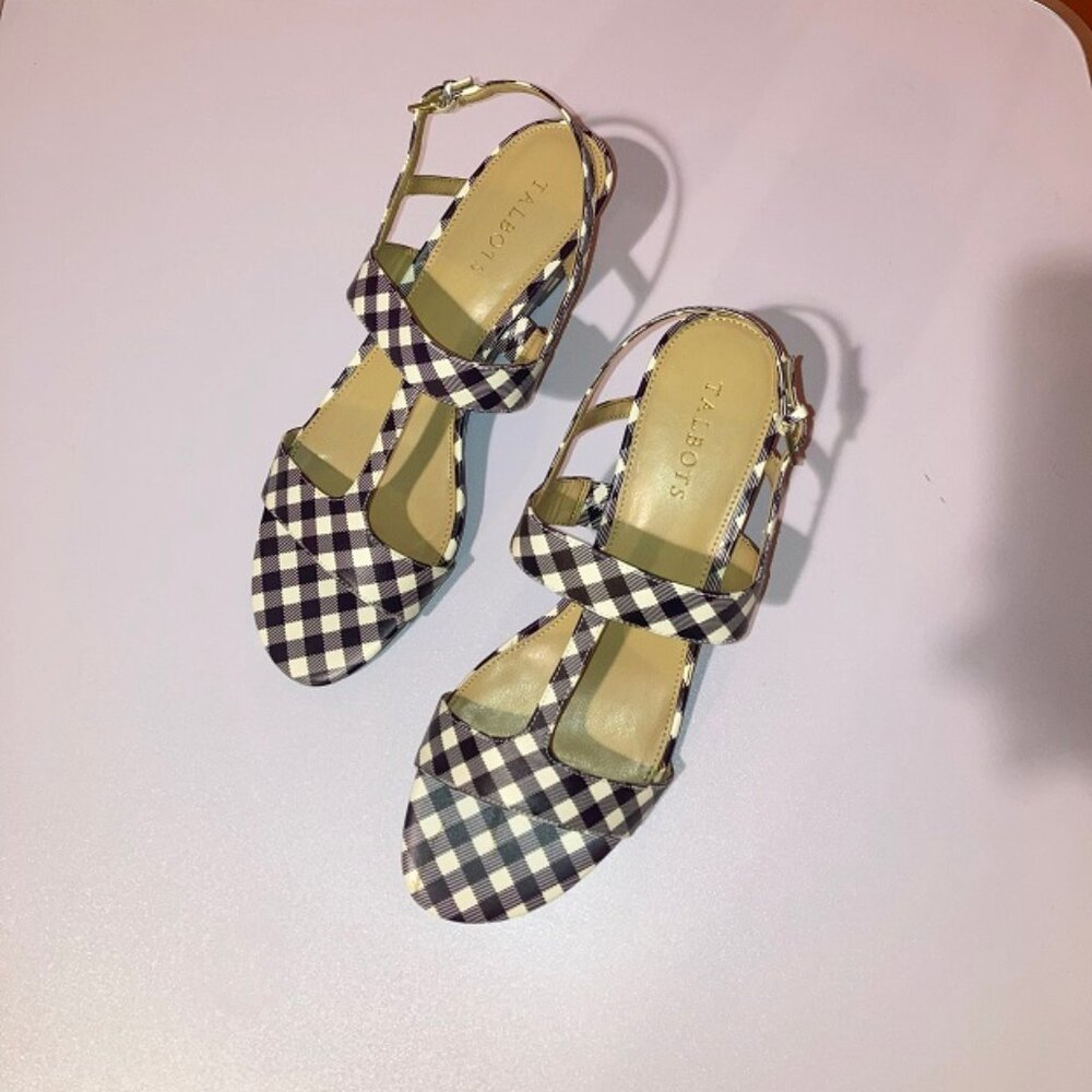 TALBOTS WOMEN'S ROYCE T STRAP SANDALS SIZE 10M - Picture 2 of 8